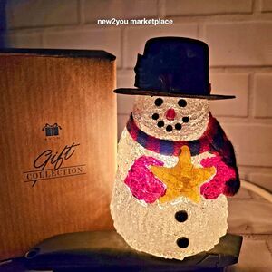 Avon Chilly Sam Night Light Christmas Decor vintage 1999 nightlight original box